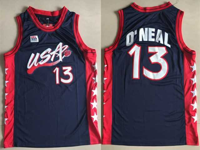 Team USA Basketball #13 Shaquille O'Neal Navy Jersey,We sell and wholesale Team USA Basketball #13 Shaquille O'Neal Navy Jersey on line form chian!